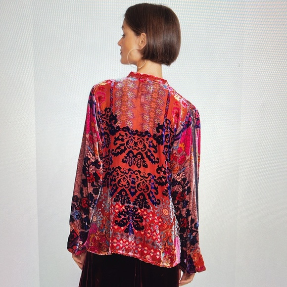 Like New Johnny Was Syriah Burnout Enta Blouse - XXL - Picture 3 of 12